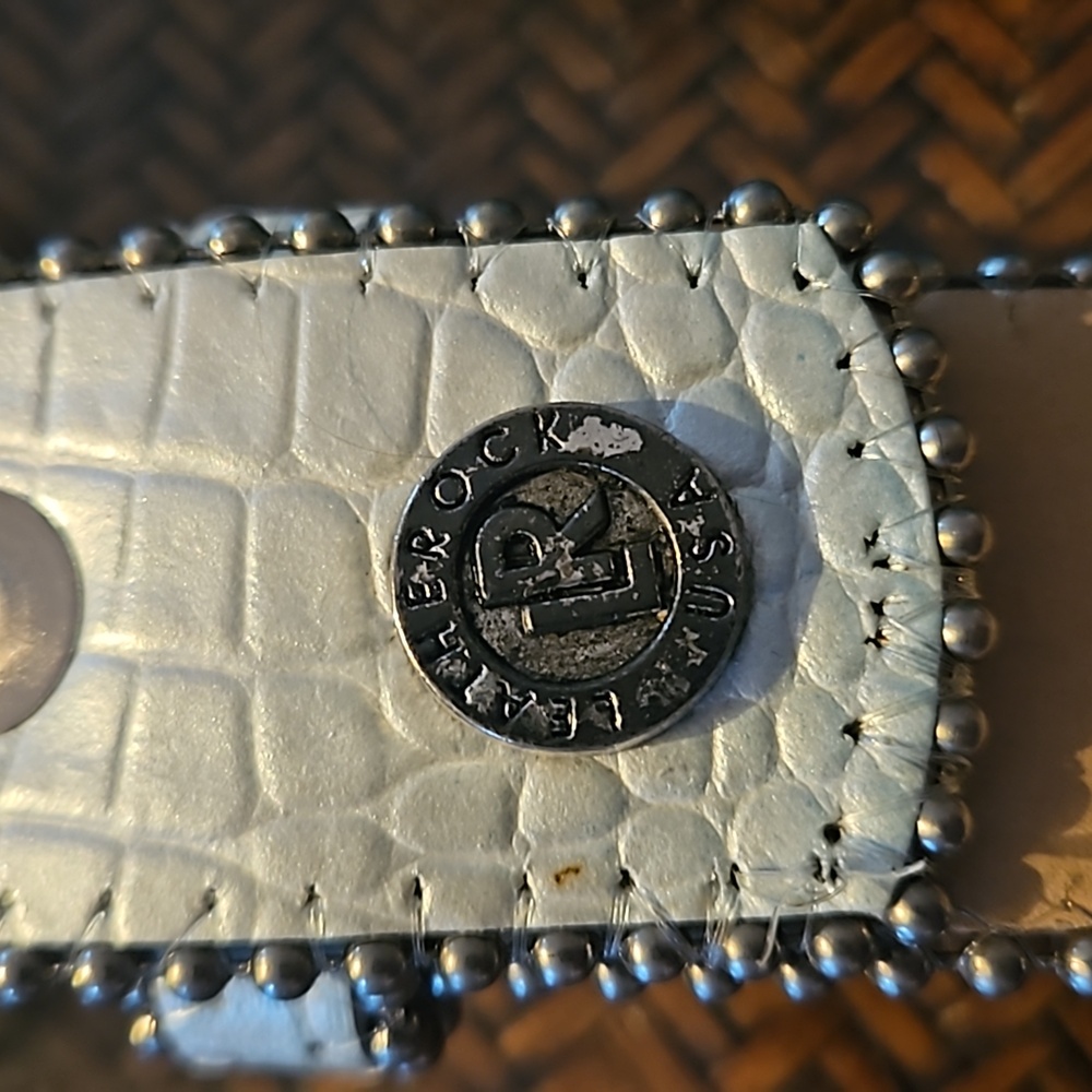 Leathrock Made in the USA! Leather Belt like new! Size 41 - Picture 6 of 13